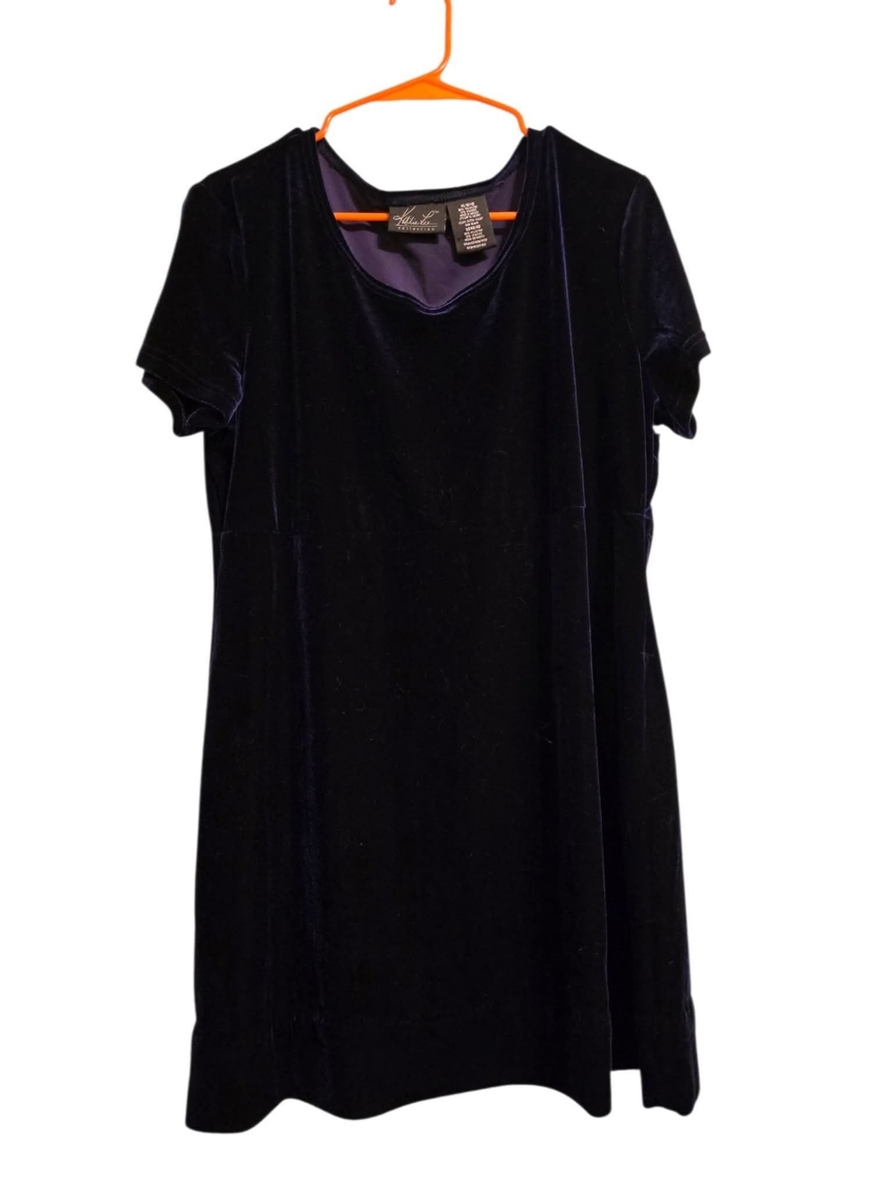 Vintage | Blue Velour Mini Dress